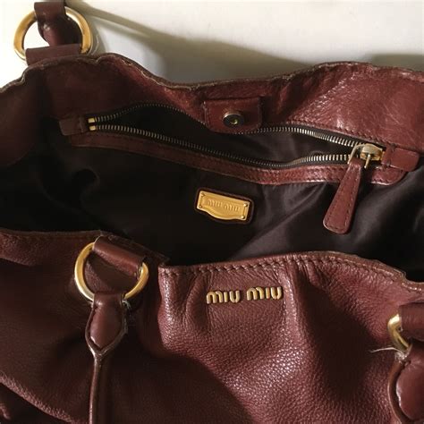 miu miu leather shopping bag|miu miu bag vintage.